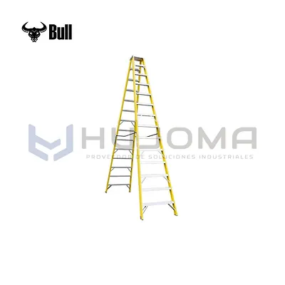 Escalera Tijera Doble de Fibra 14 Pasos (FTD150-14IA) American Bull