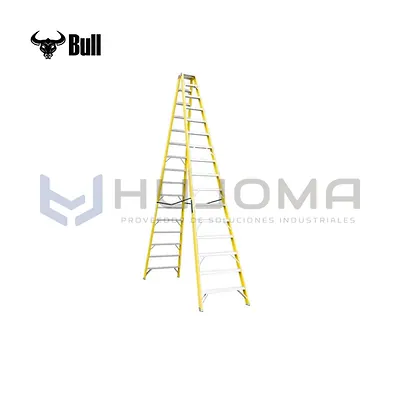Escalera Tijera Doble de Fibra 16 Pasos (FTD150-16IA) American Bull