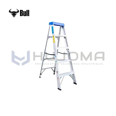 Escalera Tijera Simple de Aluminio 5 Pasos ATS90-5III American Bull