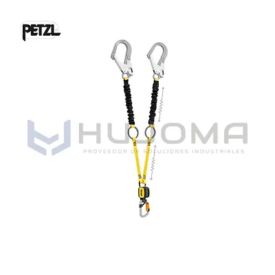 Eslinga doble ABSORBICA-Y TIE-BACK MGO Petzl con conectores (L015BB00)
