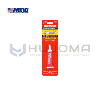 Fijador de Rosca Permanente Rojo 6 ml Abro TL-371