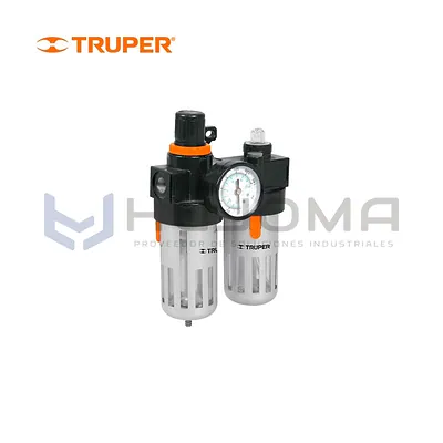 Filtro Regulador de Aire con Lubricador 1/4" NPT Truper 19238