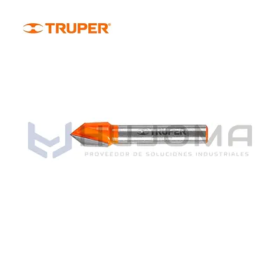 Fresa para Router Corte en V 3/8" Truper 11465