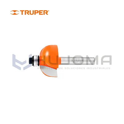 Fresa para Router Cuarto Bocel 1-1/8" con Rodaje Truper 11485