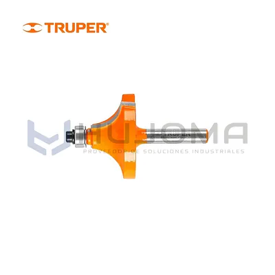 Fresa para Router Redondeadora de Moldura 1-1/2" con Rodaje Truper 11474