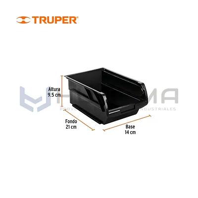 Gaveta Apilable N° 2.5 de 21 x 14 x 9.5 cm Truper 102436