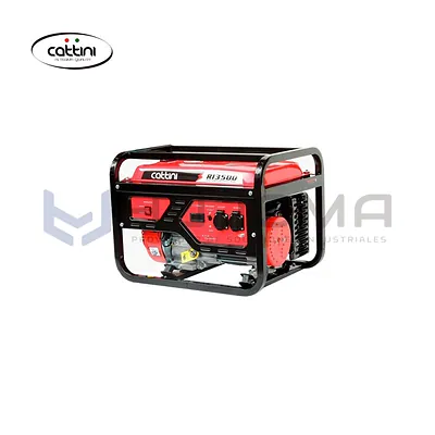 Generador Gasolinero 3.5 kW de 6.5 HP Cattini RI3500