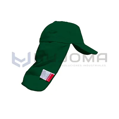 Gorro con Tapasol Verde Oscuro