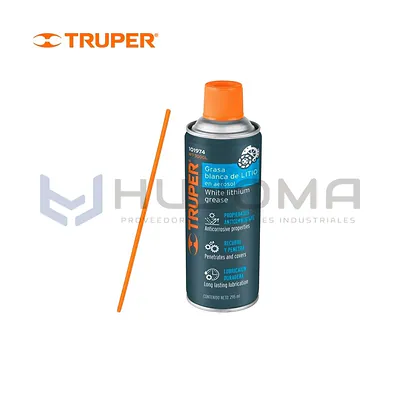 Grasa Blanca de litio en aerosol 295 ml Truper 101974