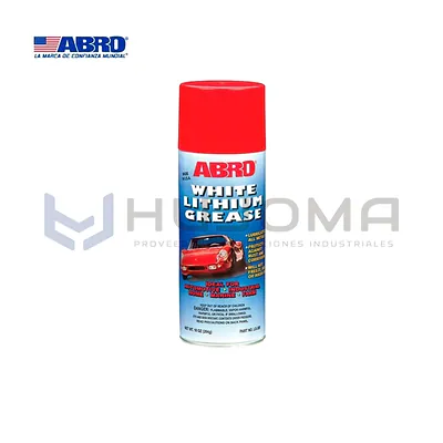 Grasa Blanca de Litio en Spray 284 g Abro LG-380