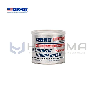 Grasa de Litio Sintética #3 454 g Abro LG-990