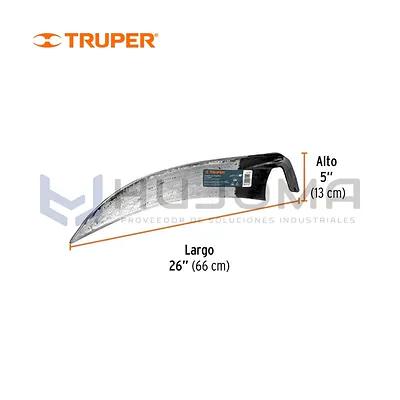 Guadaña Tipo Española de 26" sin mango Truper 14901
