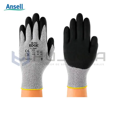 Guante Anticorte A2 con Espuma de Nitrilo Ansell EDGE 48-702
