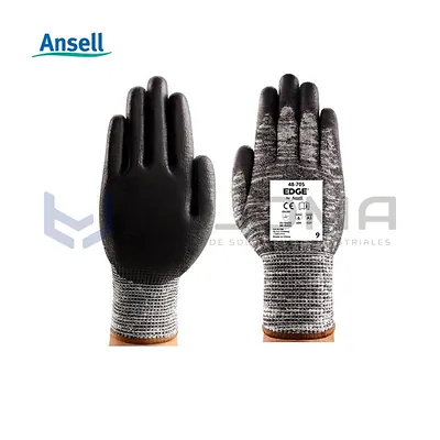 Guante Anticorte A3 con Palma de Poliuretano Ansell EDGE 48-705