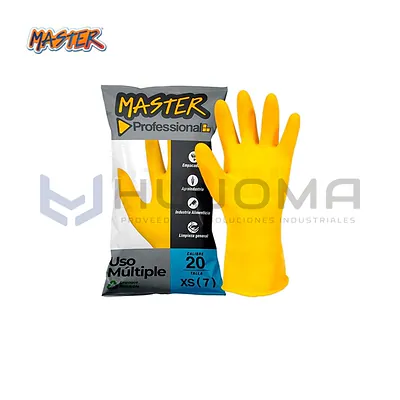 Guante de Látex C20 Uso Múltiple Amarillo Master