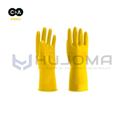 Guante de Látex para Limpieza Conveniente C-13 Amarillo C&A