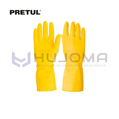 Guante de látex para limpieza talla G Pretul 23261