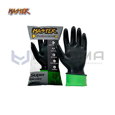 Guante Jebe Súper Bicolor C-25 Master