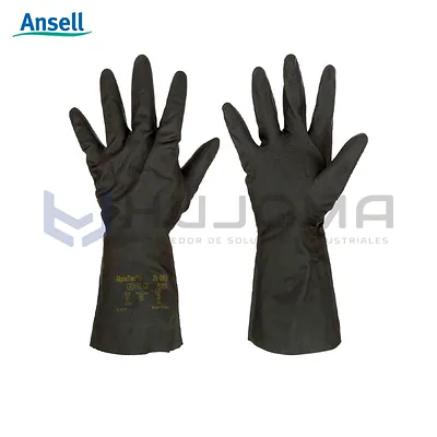 Guante Químico de Neopreno sin Soporte Ansell AlphaTec 29-865