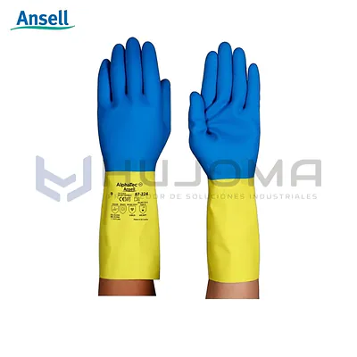 Guante Químico de Neopreno y Látex Ansell AlphaTec 87-224