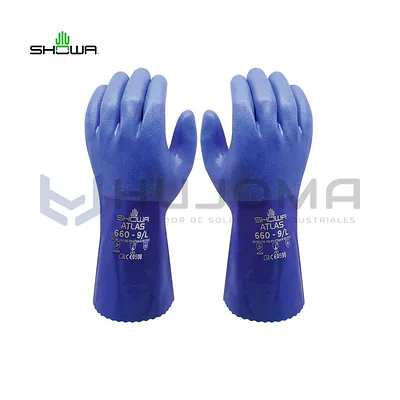 Guante Químico de PVC Showa 660 Atlas