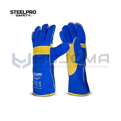 Guante Soldador de Carnaza BLUEWELD 14" (35 cm) Steelpro