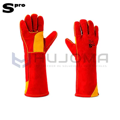 Guante Soldador de Carnaza Red Dragon 18" Spro