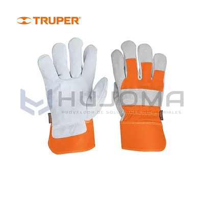 Guantes de carnaza y loneta unitalla Truper 14245