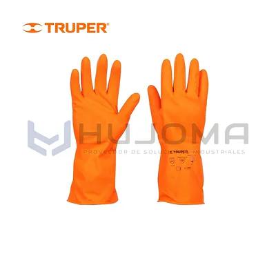 Guantes de látex para limpieza talla G Truper GU-313 (14263)