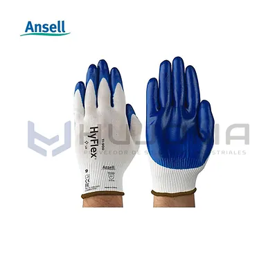 Guantes de Nitrilo Repelentes al Aceite Ansell HyFlex 11-900
