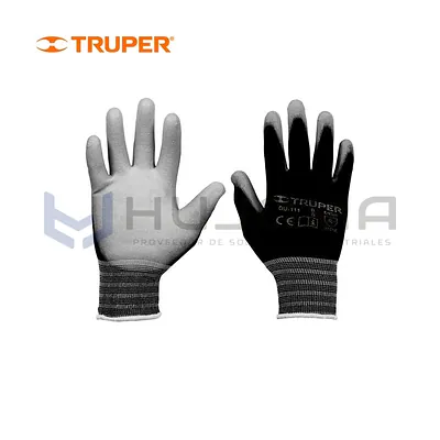 Guantes de nylon palma de poliuretano talla CH Truper GU-111 (13290)