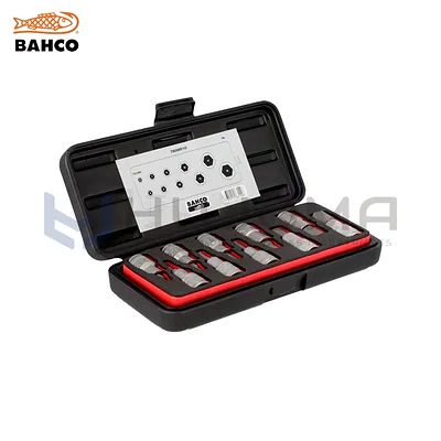 Juego de 10 Dados Hexagonales 1/2" de 5 a 19 mm Bahco 7809M/10