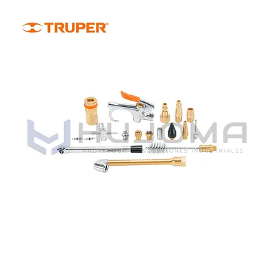 Juego de 18 Accesorios Neumáticos para Compresor Truper 19079