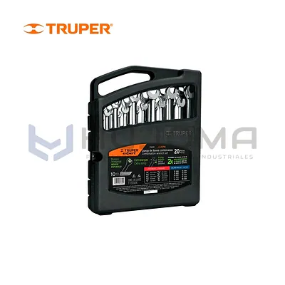 Juego de 20 llaves mixtas en pulgadas y mm Truper 13691