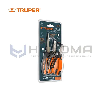 Juego de 3 mini alicates, Comfort Grip Truper 18215