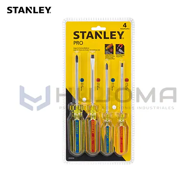Juego de 4 Destornilladores Pro Stanley STHT69169