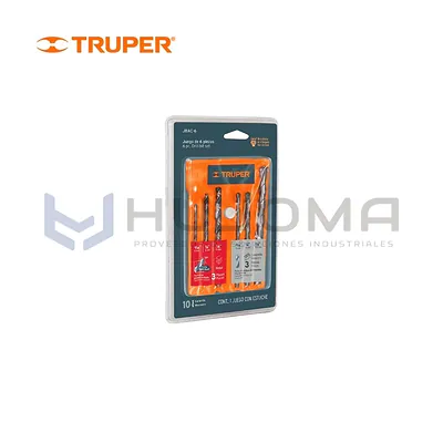 Juego de 6 brocas para metal y concreto Truper 11336