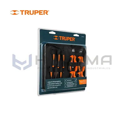 Juego de 6 desarmadores de joyero y 4 minipinzas Truper 18200
