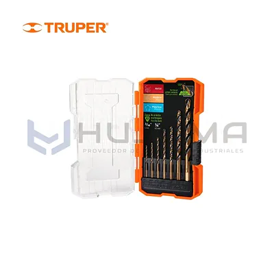 Juego de 7 brocas HSS para metal Truper Expert 11396