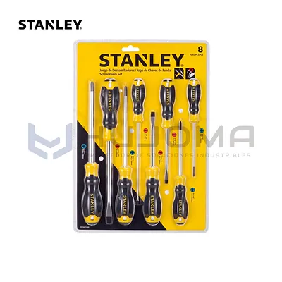 Juego de 8 Destornilladores CushionGrip STMT66675-840 Stanley