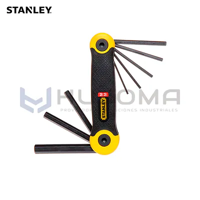 Juego de 8 Llaves Hexagonales Plegables Métricas Stanley 69-264