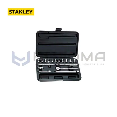 Juego de Dados en Pulgadas 1/4", 17 piezas Stanley 86-118