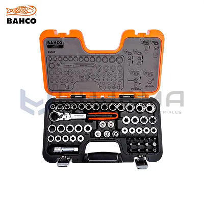 Juego de Dados Pasantes 53 piezas 1/4" Bahco S530T