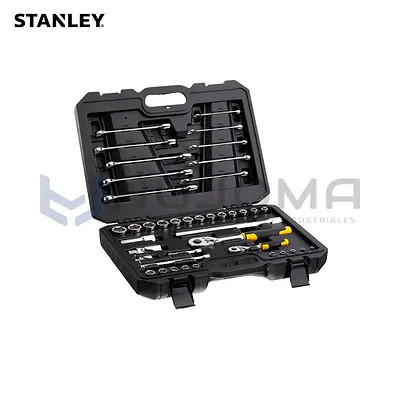 Juego de Dados y Llaves 1/4" y 1/2" 41 Piezas Stanley STMT82832-LA