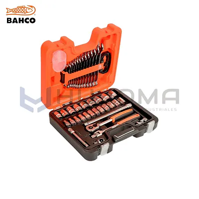 Juego de Dados y Llaves 40 piezas 1/2" Bahco S400