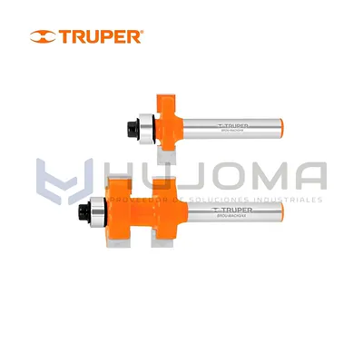 Juego de Machimbrador con Rodaje 3/4" Truper 10671