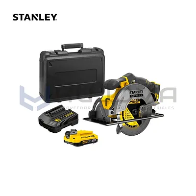 Kit Sierra Circular Inalámbrica 7 1/4" 20V Stanley SBC550D2K-B2