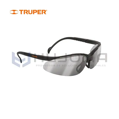 Lentes de seguridad Vision espejo plata Truper LEDE-EP