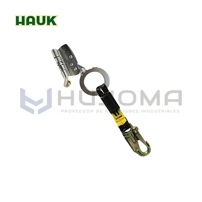 Línea de conexión 0,25 m con freno para cuerda 5/8" Hauk XN025+FC
