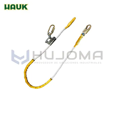 Línea de Conexión 1.80 m con Freno Fijo y Mosquetón 25 kN Hauk XC0PFCFM218